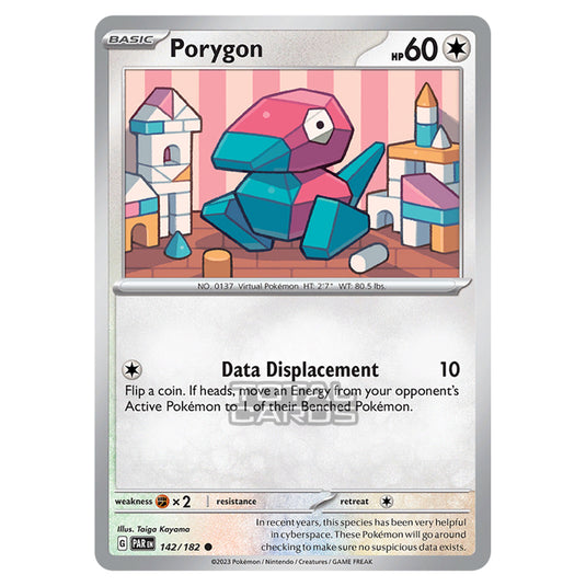 Pokemon - Scarlet & Violet - Paradox Rift - Porygon - 142/182