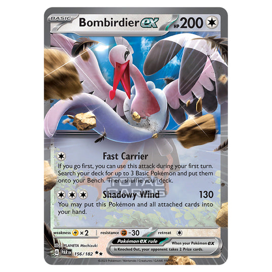 Pokemon - Scarlet & Violet - Paradox Rift - Bombirdier ex - 156/182