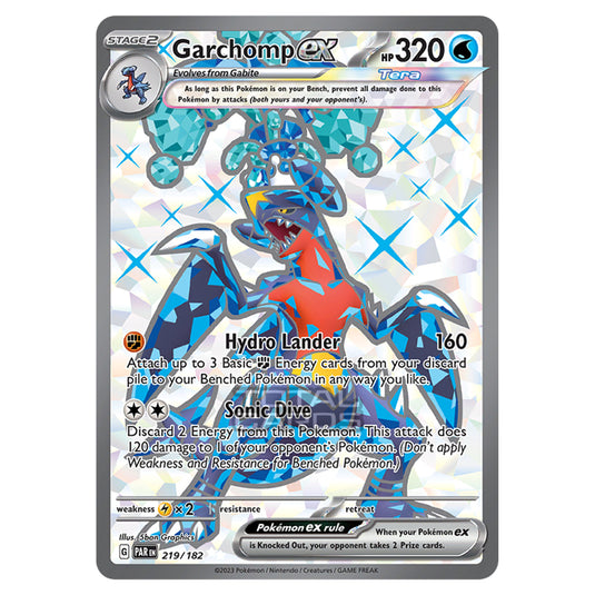 Pokemon - Scarlet & Violet - Paradox Rift - Garchomp ex - 219/182