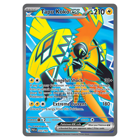 Pokemon - Scarlet & Violet - Paradox Rift - Tapu Koko ex - 222/182