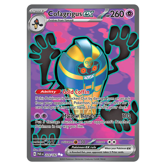 Pokemon - Scarlet & Violet - Paradox Rift - Cofagrigus ex - 224/182