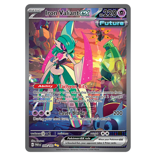 Pokemon - Scarlet & Violet - Paradox Rift - Iron Valiant ex - 249/182