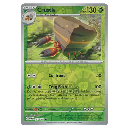 Pokemon - Scarlet & Violet - Paradox Rift - Crustle - 007/182 - (Reverse Holo)