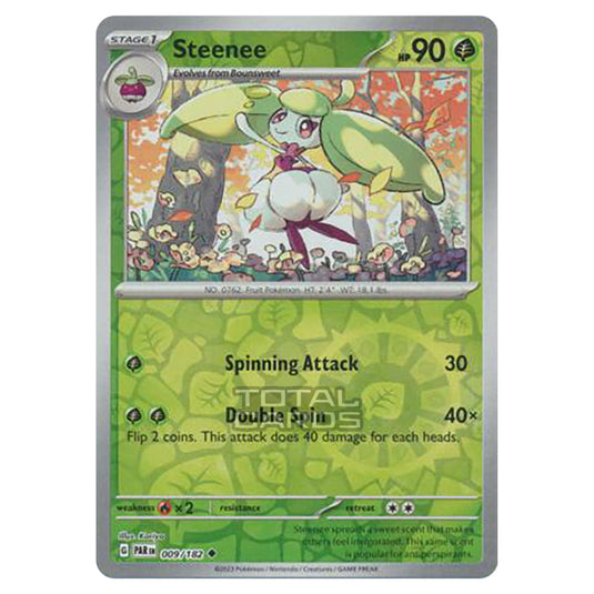 Pokemon - Scarlet & Violet - Paradox Rift - Steenee - 009/182 - (Reverse Holo)