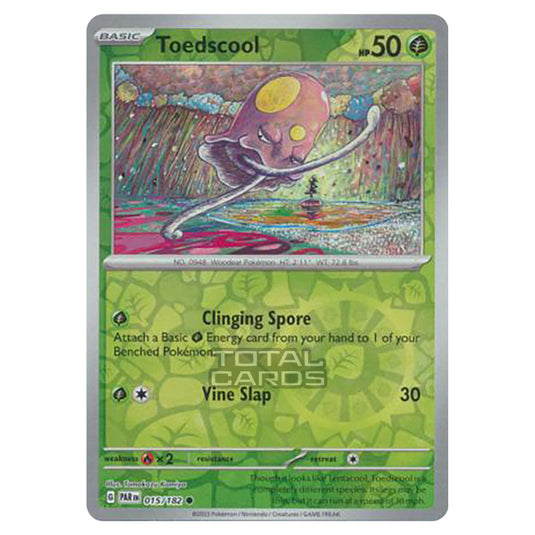 Pokemon - Scarlet & Violet - Paradox Rift - Toedscool - 015/182 - (Reverse Holo)