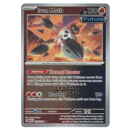 Pokemon - Scarlet & Violet - Paradox Rift - Iron Moth - 028/182 - (Reverse Holo)