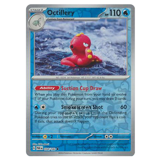 Pokemon - Scarlet & Violet - Paradox Rift - Octillery - 034/182 - (Reverse Holo)