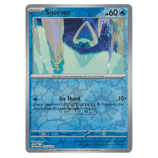 Pokemon - Scarlet & Violet - Paradox Rift - Snorunt - 037/182 - (Reverse Holo)