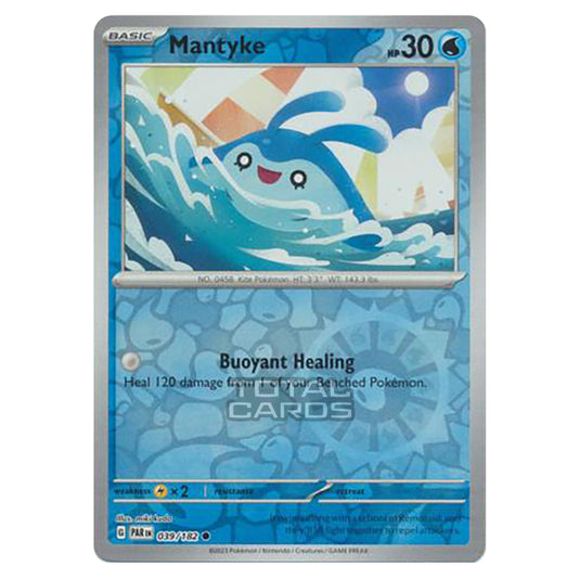 Pokemon - Scarlet & Violet - Paradox Rift - Mantyke - 039/182 - (Reverse Holo)