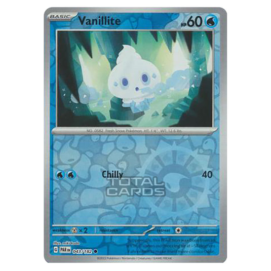 Pokemon - Scarlet & Violet - Paradox Rift - Vanillite - 043/182 - (Reverse Holo)