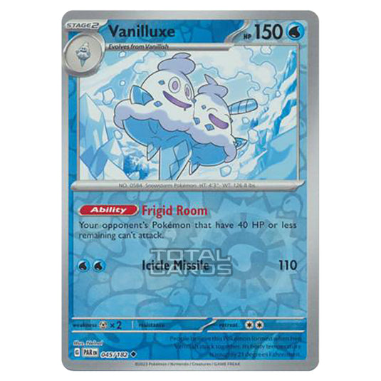 Pokemon - Scarlet & Violet - Paradox Rift - Vanilluxe - 045/182 - (Reverse Holo)