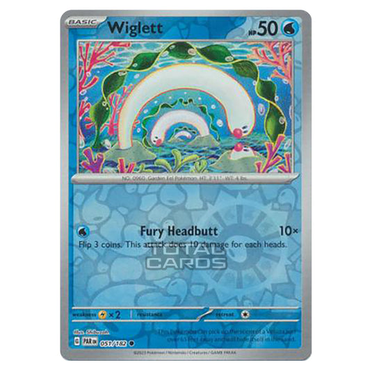 Pokemon - Scarlet & Violet - Paradox Rift - Wiglett - 051/182 - (Reverse Holo)