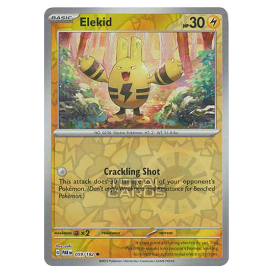 Pokemon - Scarlet & Violet - Paradox Rift - Elekid - 059/182 - (Reverse Holo)