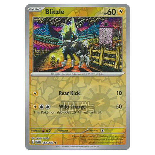 Pokemon - Scarlet & Violet - Paradox Rift - Blitzle - 062/182 - (Reverse Holo)