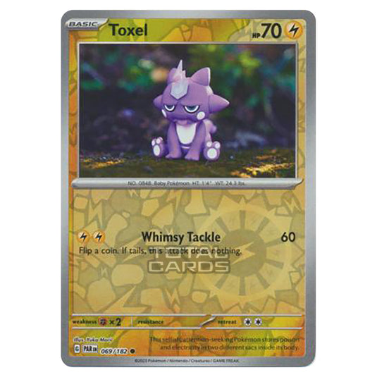 Pokemon - Scarlet & Violet - Paradox Rift - Toxel - 069/182 - (Reverse Holo)