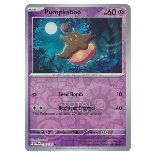 Pokemon - Scarlet & Violet - Paradox Rift - Pumpkaboo - 077/182 - (Reverse Holo)