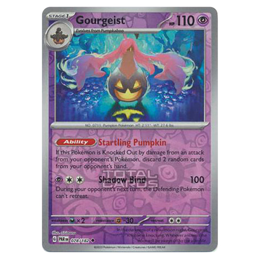 gourgeist pokemon card Pokemon - Scarlet & Violet - Paradox Rift - Gourgeist - 078/182