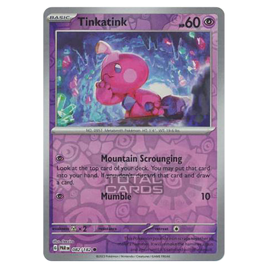 Pokemon - Scarlet & Violet - Paradox Rift - Tinkatink - 082/182 - (Reverse Holo)