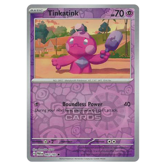 Pokemon - Scarlet & Violet - Paradox Rift - Tinkatink - 083/182 - (Reverse Holo)