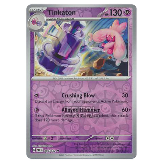 Pokemon - Scarlet & Violet - Paradox Rift - Tinkaton - 085/182 - (Reverse Holo)