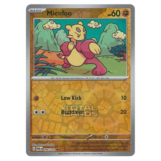 Pokemon - Scarlet & Violet - Paradox Rift - Mienfoo - 096/182 - (Reverse Holo)