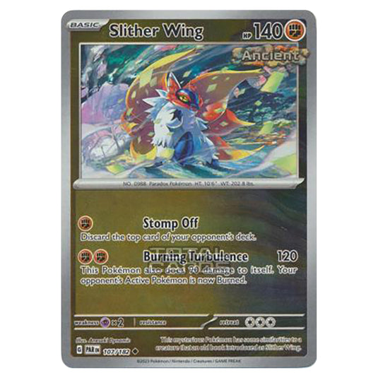 slither wing pokemon card value 203/182 Paradox Rift Ancient Attack 2 Pokemon Card TCG - Slither