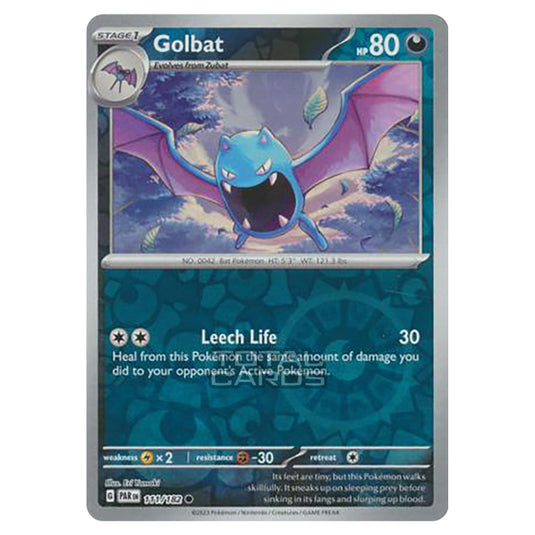 Pokemon - Scarlet & Violet - Paradox Rift - Golbat - 111/182 - (Reverse Holo)