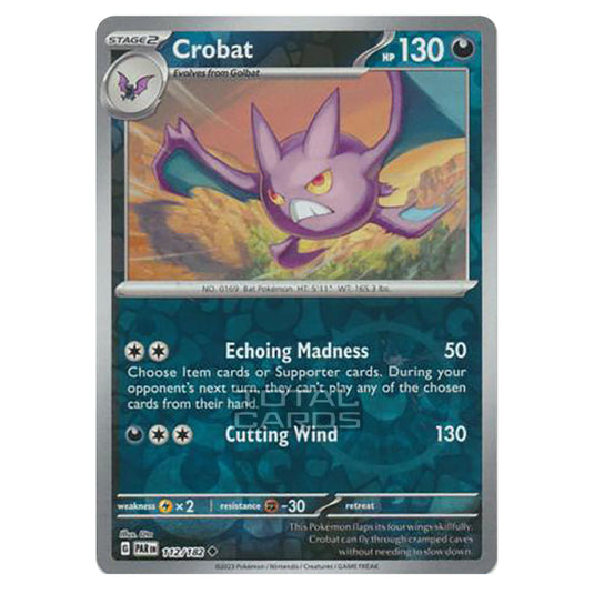 Pokemon - Scarlet & Violet - Paradox Rift - Crobat - 112/182 - (Reverse Holo)