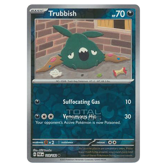 Pokemon - Scarlet & Violet - Paradox Rift - Trubbish - 116/182 - (Reve Pokemon - Scarlet & Violet - Paradox Rift - Trubbish - 116/182 - (Reve