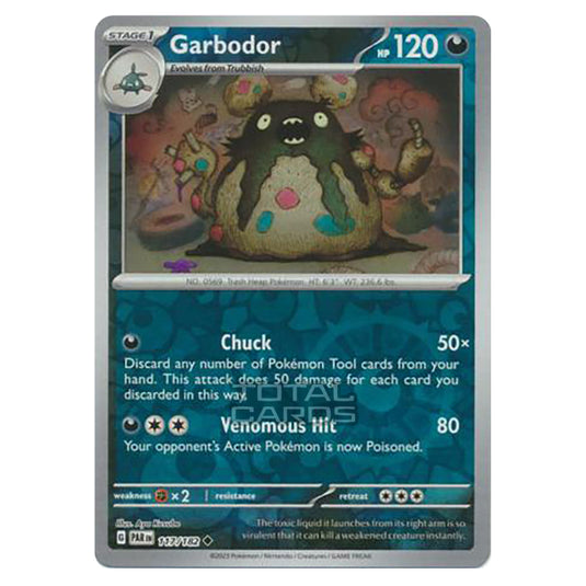 Pokemon - Scarlet & Violet - Paradox Rift - Garbodor - 117/182 - (Reverse Holo)