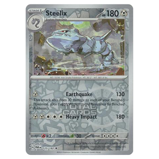 Pokemon - Scarlet & Violet - Paradox Rift - Steelix - 125/182 - (Reverse Holo)