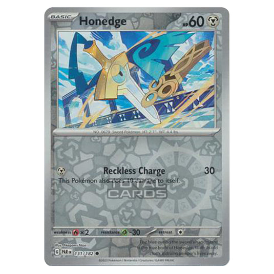 Pokemon - Scarlet & Violet - Paradox Rift - Honedge - 131/182 - (Reverse Holo)