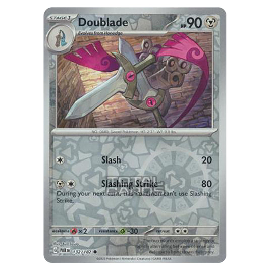 Pokemon - Scarlet & Violet - Paradox Rift - Doublade - 132/182 - (Reverse Holo)