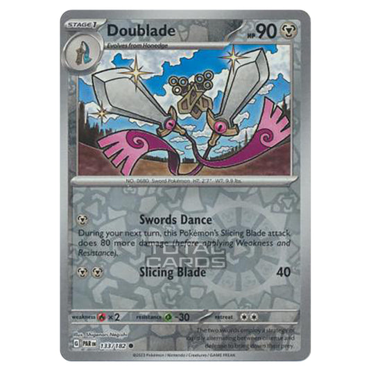 Pokemon - Scarlet & Violet - Paradox Rift - Doublade - 133/182 - (Reverse Holo)