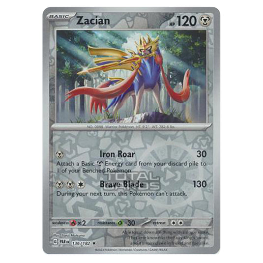 Pokemon - Scarlet & Violet - Paradox Rift - Zacian - 136/182 - (Reverse Holo)