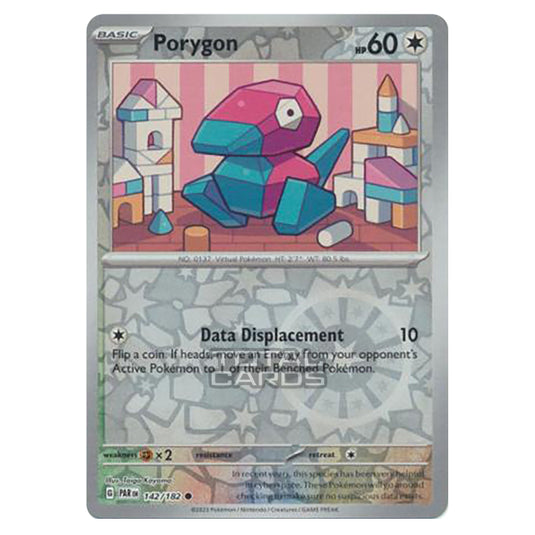 Pokemon - Scarlet & Violet - Paradox Rift - Porygon - 142/182 - (Reverse Holo)