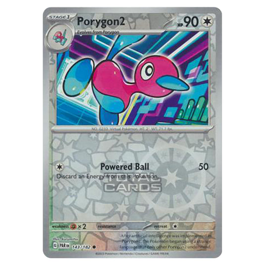 Pokemon - Scarlet & Violet - Paradox Rift - Porygon2 - 143/182 - (Reverse Holo)