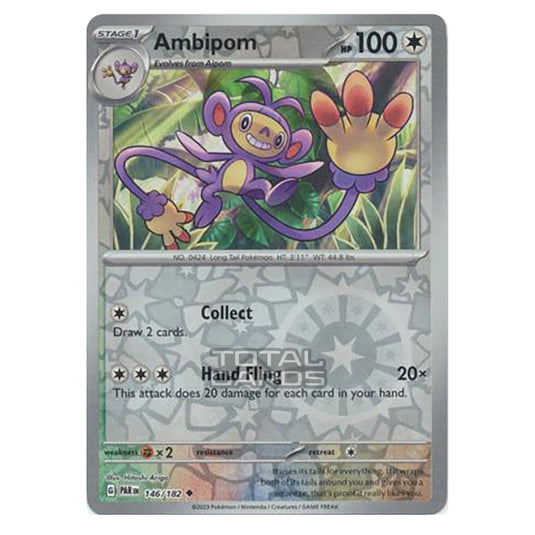 Pokemon - Scarlet & Violet - Paradox Rift - Ambipom - 146/182 - (Reverse Holo)