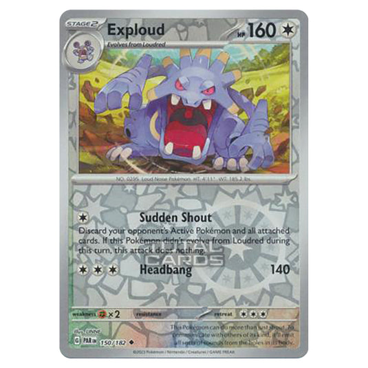 Pokemon - Scarlet & Violet - Paradox Rift - Exploud - 150/182 - (Reverse Holo)