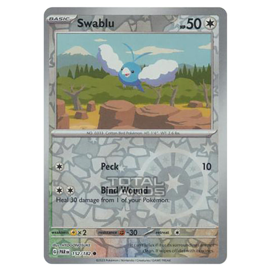 Pokemon - Scarlet & Violet - Paradox Rift - Swablu - 152/182 - (Reverse Holo)