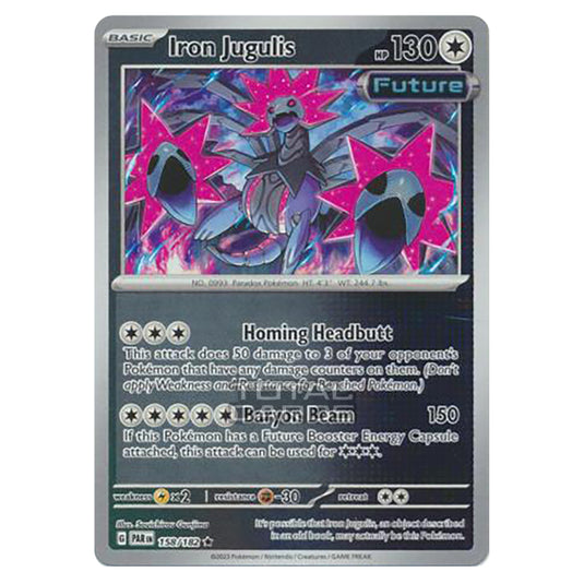 Pokemon - Scarlet & Violet - Paradox Rift - Iron Jugulis - 158/182 - (Reverse Holo)