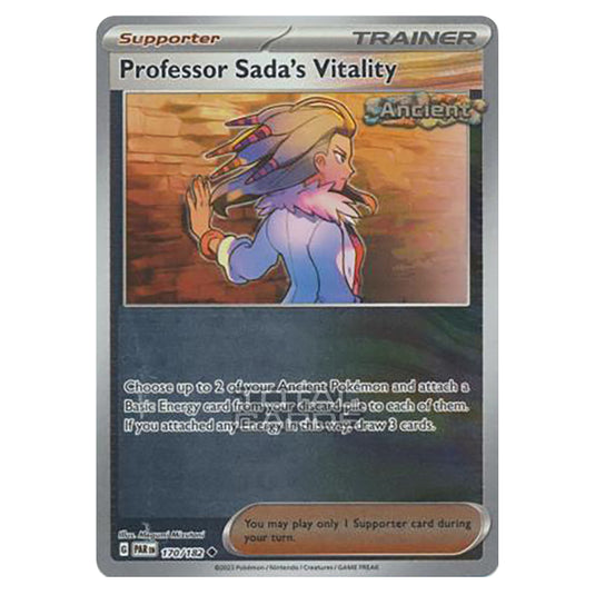 Pokemon - Scarlet & Violet - Paradox Rift - Professor Sada's Vitality - 170/182 - (Reverse Holo)