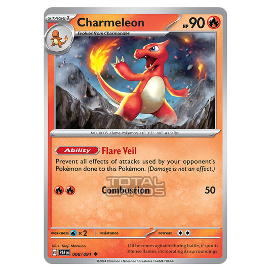 Pokemon - Scarlet & Violet - SV4.5 - Paldean Fates - Charmeleon - 008/ Pokemon - Scarlet & Violet - SV4.5 - Paldean Fates - Charmeleon - 008/