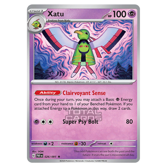 Pokemon - Scarlet & Violet - SV4.5 - Paldean Fates - Xatu - 026/91