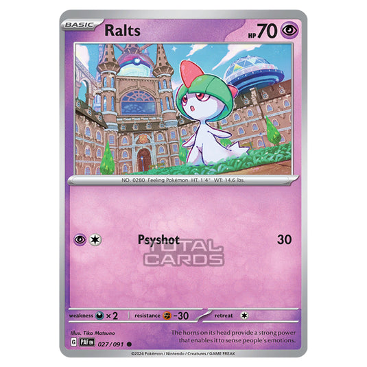 Pokemon - Scarlet & Violet - SV4.5 - Paldean Fates - Ralts - 027/91