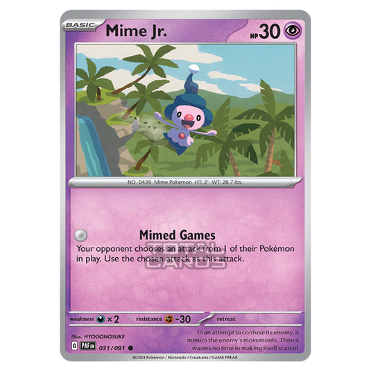 Pokemon - Scarlet & Violet - SV4.5 - Paldean Fates - Mime Jr. - 031/91