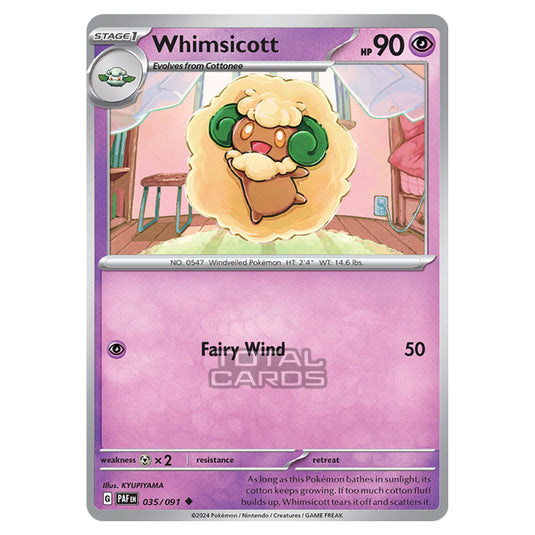 Pokemon - Scarlet & Violet - SV4.5 - Paldean Fates - Whimsicott - 035/91