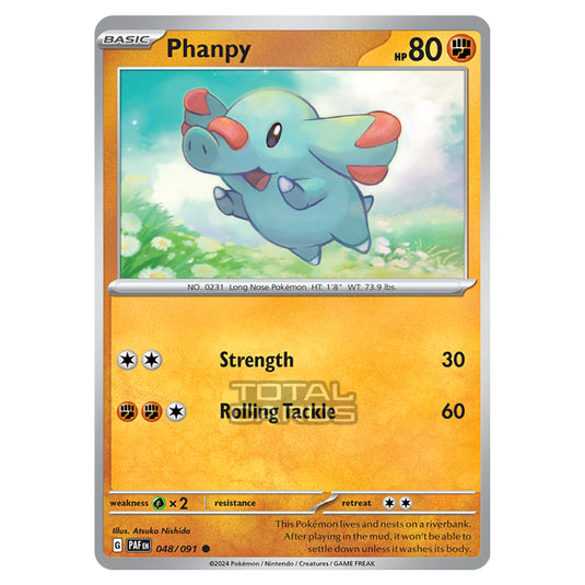 Pokemon - Scarlet & Violet - SV4.5 - Paldean Fates - Phanpy - 048/91