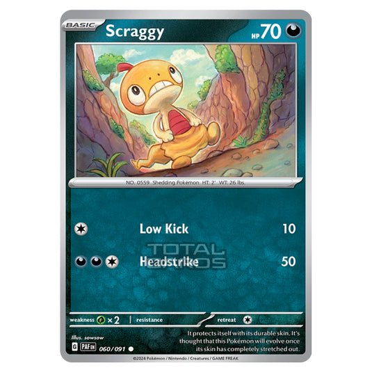 Pokemon - Scarlet & Violet - SV4.5 - Paldean Fates - Scraggy - 060/91