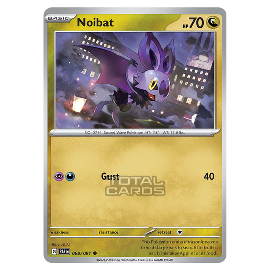 Pokemon - Scarlet & Violet - SV4.5 - Paldean Fates - Noibat - 068/91